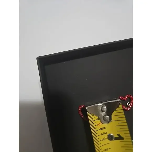 New Coach Faux Stone Pave Heart Red Stud Earrings Holiday Christmas Box - Picture 5 of 7